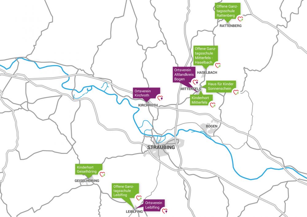 Alle AWO Einrichtungen im Landkreis Straubing-Bogen